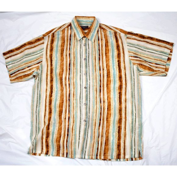 Bassiri Uomo Other - Bassiri Uomo USA Mens Short Sleeve Button Shirt Ca